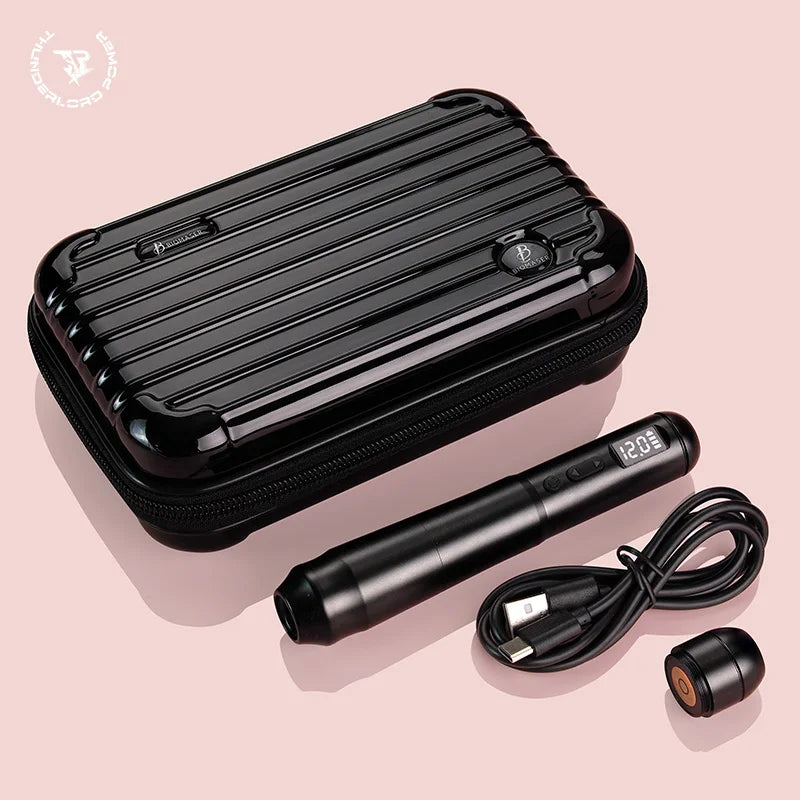 Wireless PMU Tattoo Pen for Eyebrows and Lips - Professional Device Permanent Makeup Machines black Tidesmit