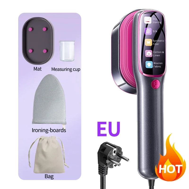 Tidesmit 1200W professional handheld garment steamer showing steam nozzle detail for efficient wrinkle removal