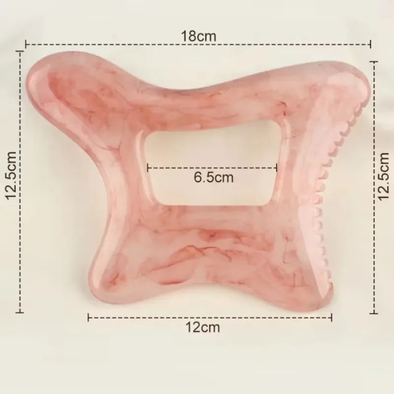 Large Resin Gua Sha Body Massage Tool for Deep Tissue Recovery (Pink) Body Shaping Massage Equipment Tidesmit