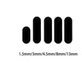 Five exchangeable black HIFU ultrasound cartridges for anti-aging face and body treatment in 1.5mm to 13mm depths.