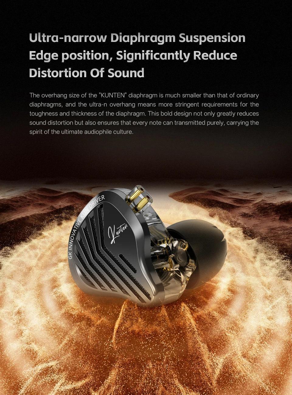 HiFi Wired Earbuds With Heavy Bass & Detachable 2-Pin Cable | Tidesmit Tidesmit