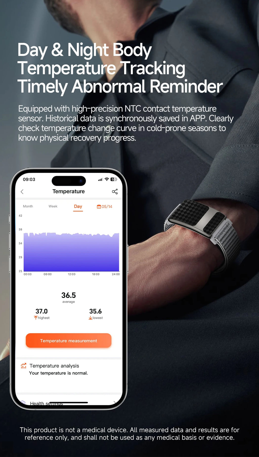 VWAR FLOW ECG Smart Fitness Bracelet Heart Rate Blood Oxygen Sleep Monitor Body Temperature Stress Tracker Women Men Health Band