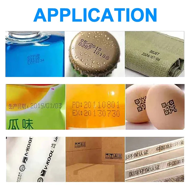 12.7mm Portable Printers Mini Handheld Inkjet Printer Text QR Code Barcode Batch Number Logo Image Date Pattern Printing Machine
