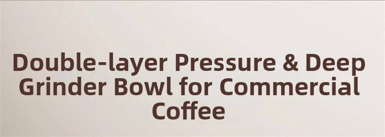 Double-layer stainless steel deep grinder bowl for commercial coffee machines, designed for high-pressure extraction.