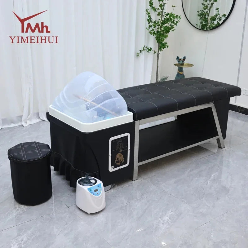 Thai Shampoo Bed With Head Spa Water Therapy System - Professional Grade Massage Chairs Tidesmit