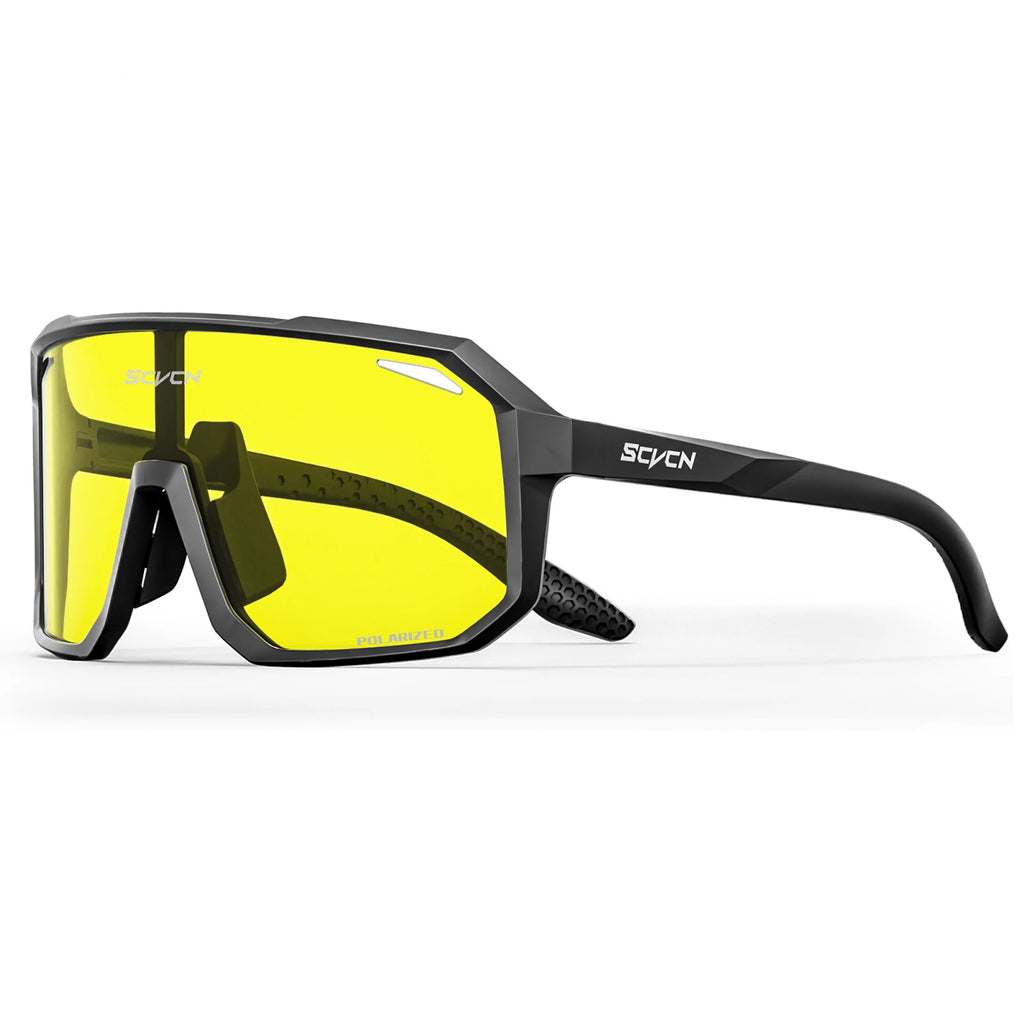 SCVCN New Yellow Polarized Night Cycling Sunglasses Bike MTB Motorcycle Glasses Outdoor Sports Fishing UV400 Glasses Men Women