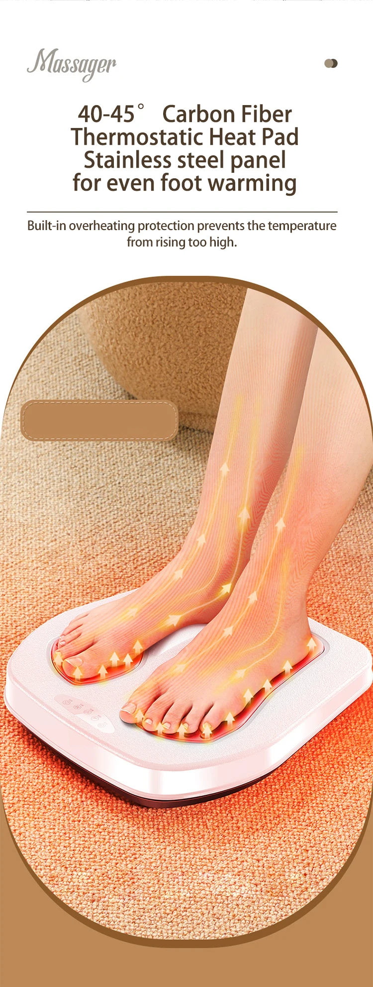 Vibration Foot Massager with Heat and Remote | Tidesmit Wellness Tool Relaxation Treatment Tidesmit