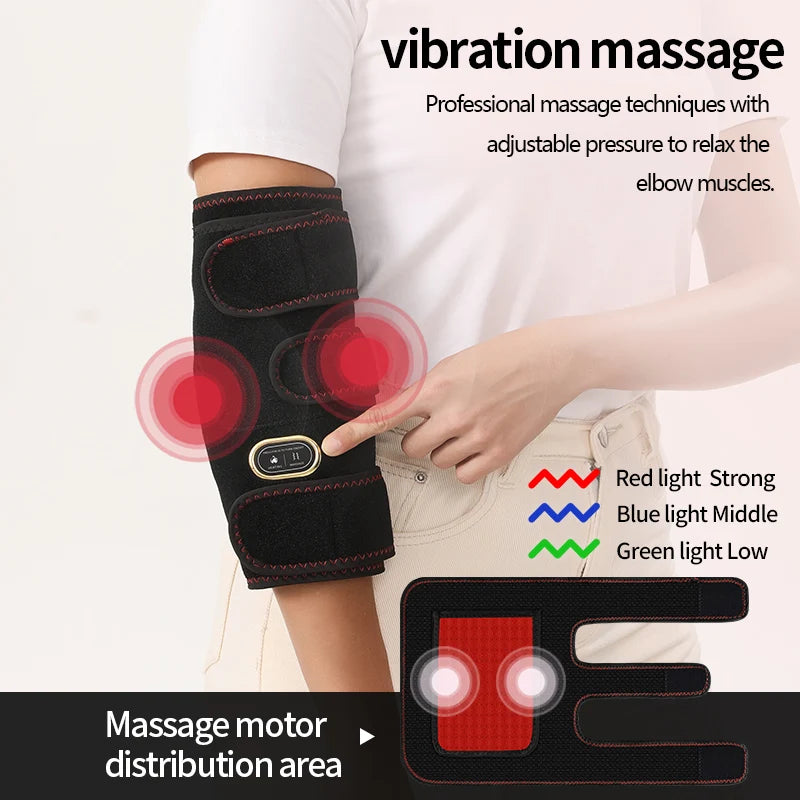 Heated Elbow Massager for Joint Pain Relief - Tidesmit Wellness Tool Relaxation Treatment Tidesmit