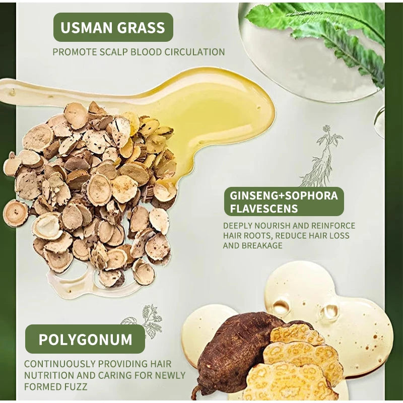 Hair Strengthening Nourishing Shampoo Soap,Oriental Arborvitae Usman Herbal Extract Anti Hair Loss,Face Wash Clean Handmade Soap