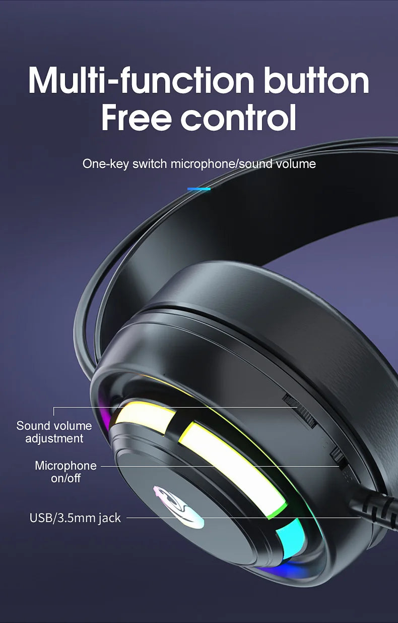 Gaming Headset with 7.1 Surround Sound and Noise Cancelling Microphone Tidesmit