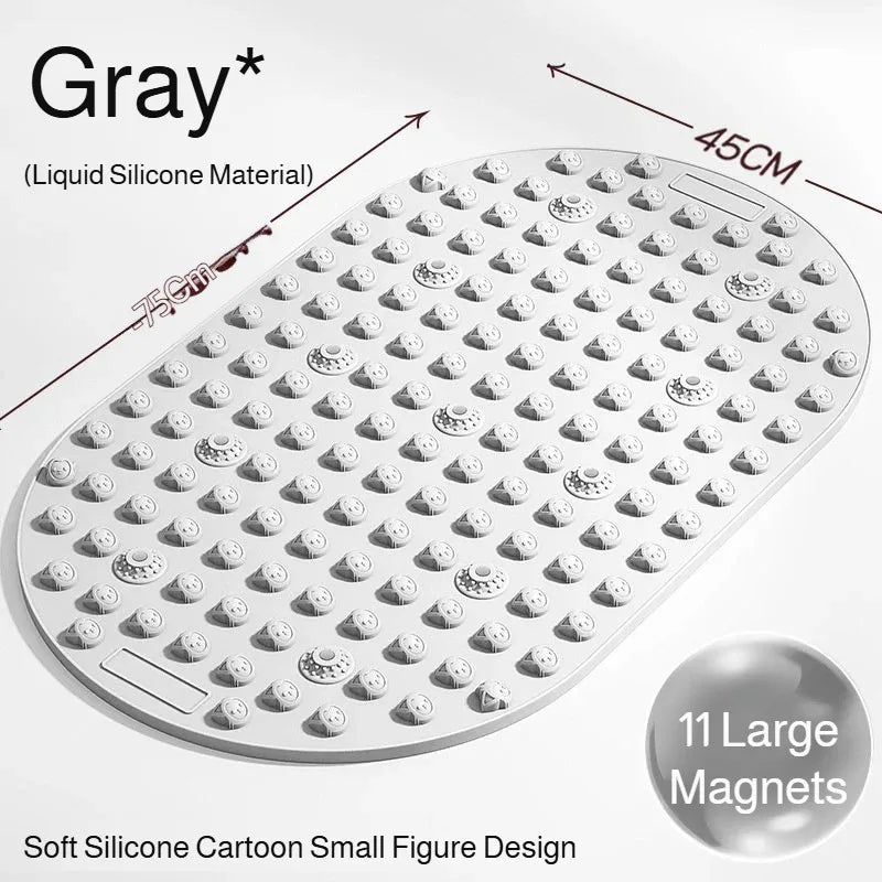 Multifunctional Liquid Silicone Foot Massage Pad Foot Acupoint Finger Pressure Board Indoor Jogging Magnetic Shiatsu Yoga Mat