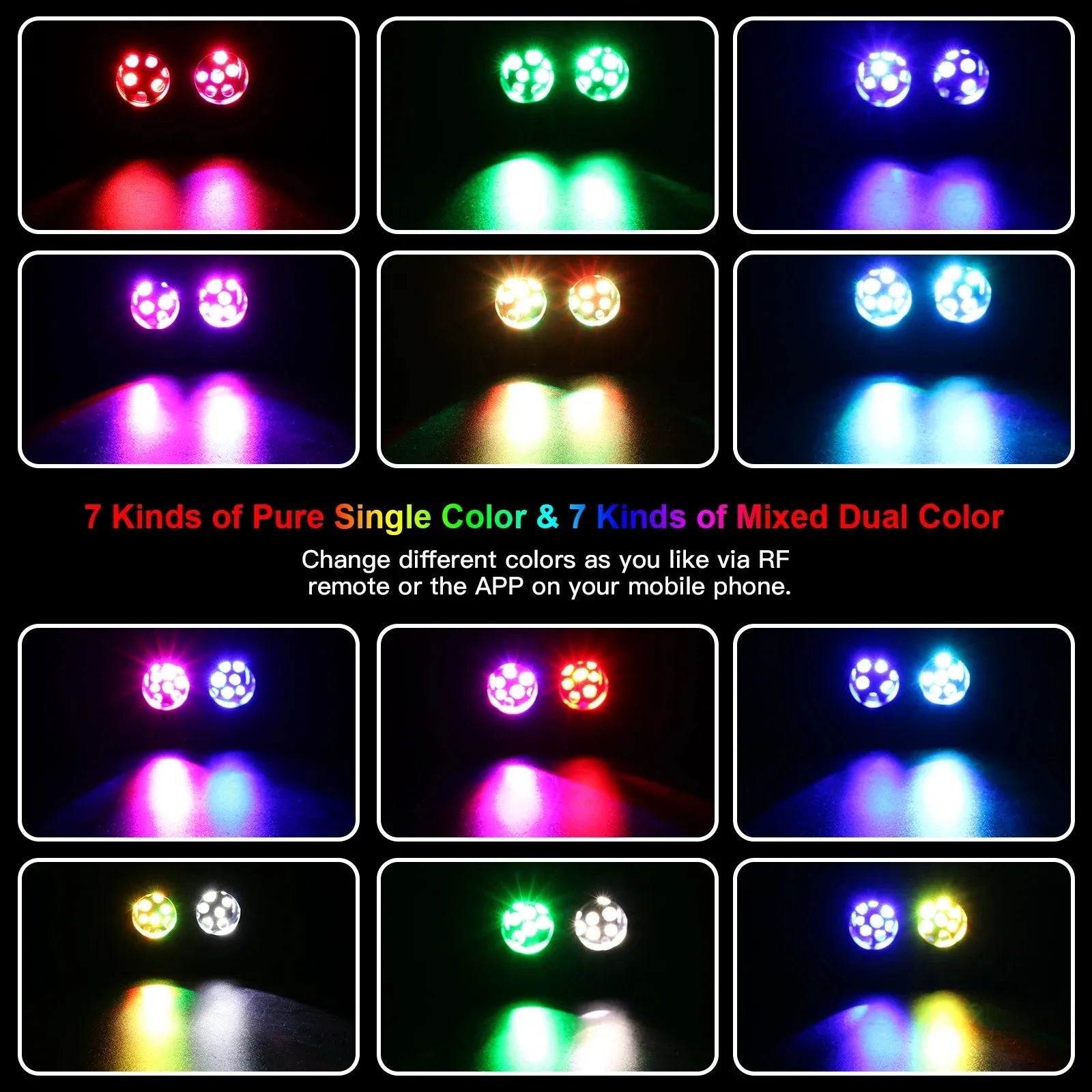 Tidesmit RGB Car Roof Star Light Kit with App Control Fiber Optic System Tidesmit