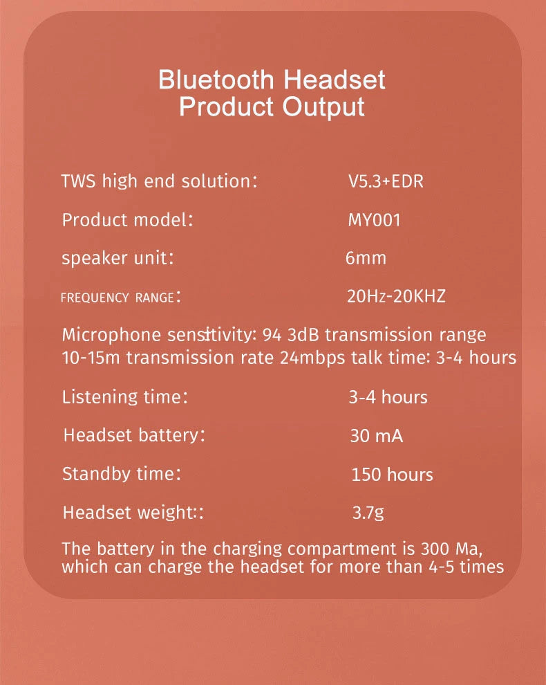 Tidesmit Wireless Sleep Earbuds - Compact Active Noise Cancelling TWS Tidesmit