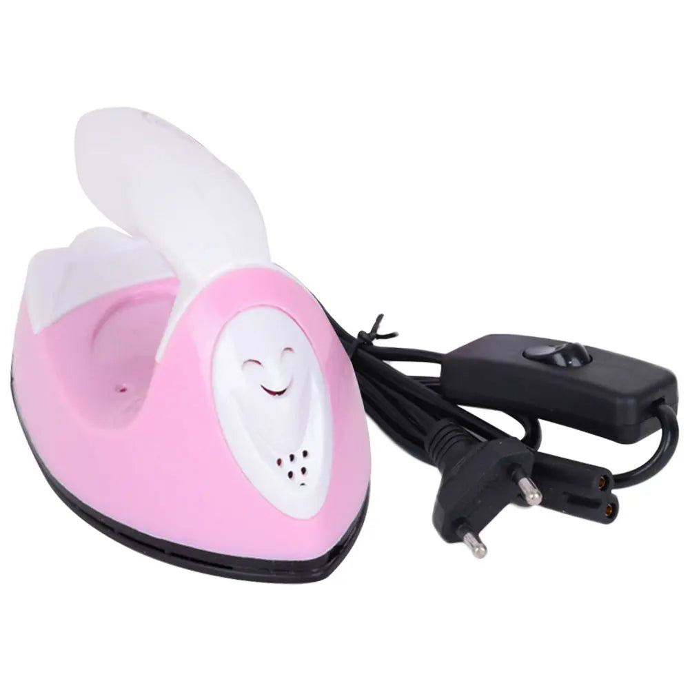 Tidesmit portable mini iron for heat transfer crafts and sewing, compact handheld design for rapid fabric heating