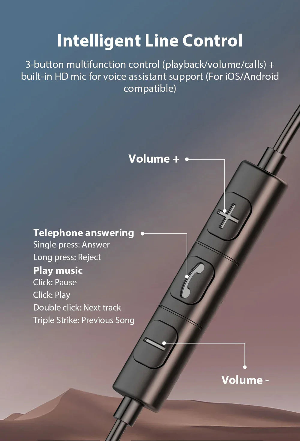 Wired USB-C Earbuds with Mic Noise Isolating HiFi Audio Tidesmit Tidesmit