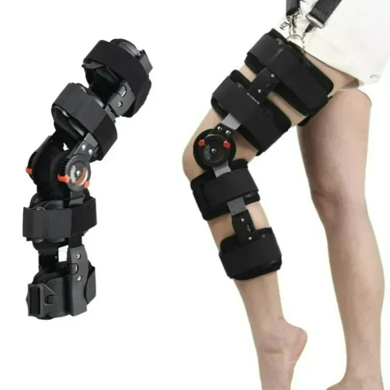 Orthopedic Support Stabilizer After Surgery Adjustable Hinged Knee Brace Knee Joint Fixation Stretcher Leg Recovery Stabilizers