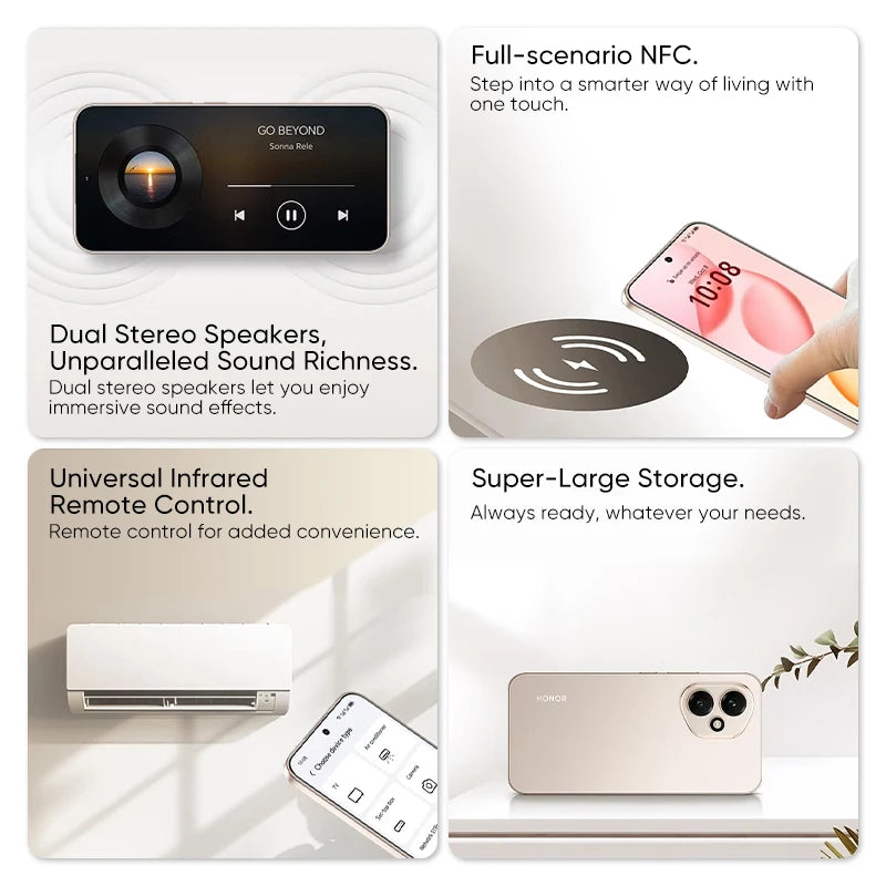 Honor 400 5G Smartphone 12GB/512GB - Gold AMOLED Display AE Tidesmit