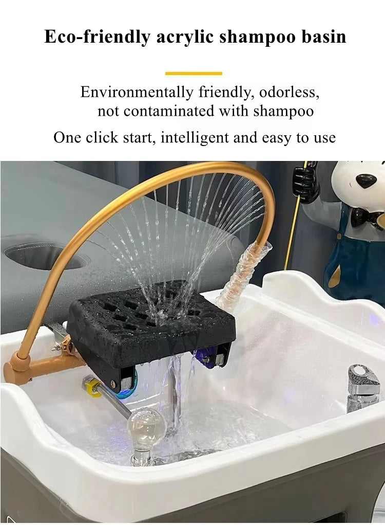 Japanese Head Spa Wash Basin Chair with Ceramic Sink - Tidesmit Massage Chairs Tidesmit
