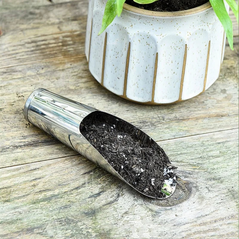 Stainless Steel Bucket Shovel Potted Cultivation Cylinder Mini Fleshy Plant Soil Spade&Shovel Gardening