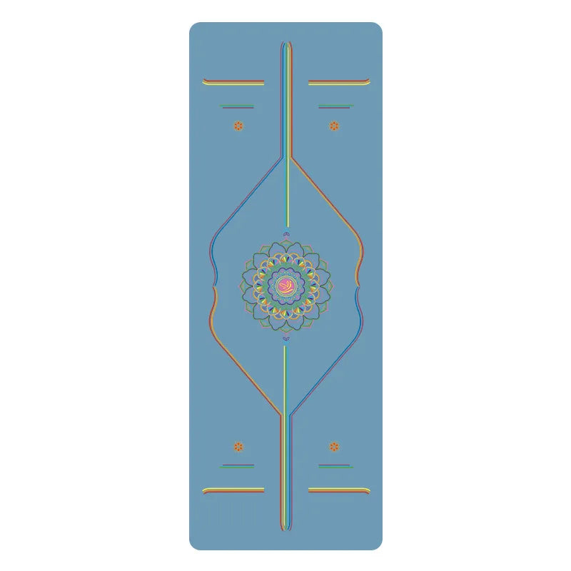 Rainbow Yoga Mat PU Natural Rubber Non-slip Sports Fitness Mat