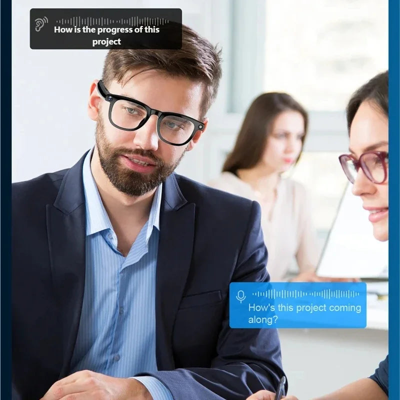 Smart Glasses with AI Voice Translation & Video Recording - Tidesmit Tidesmit