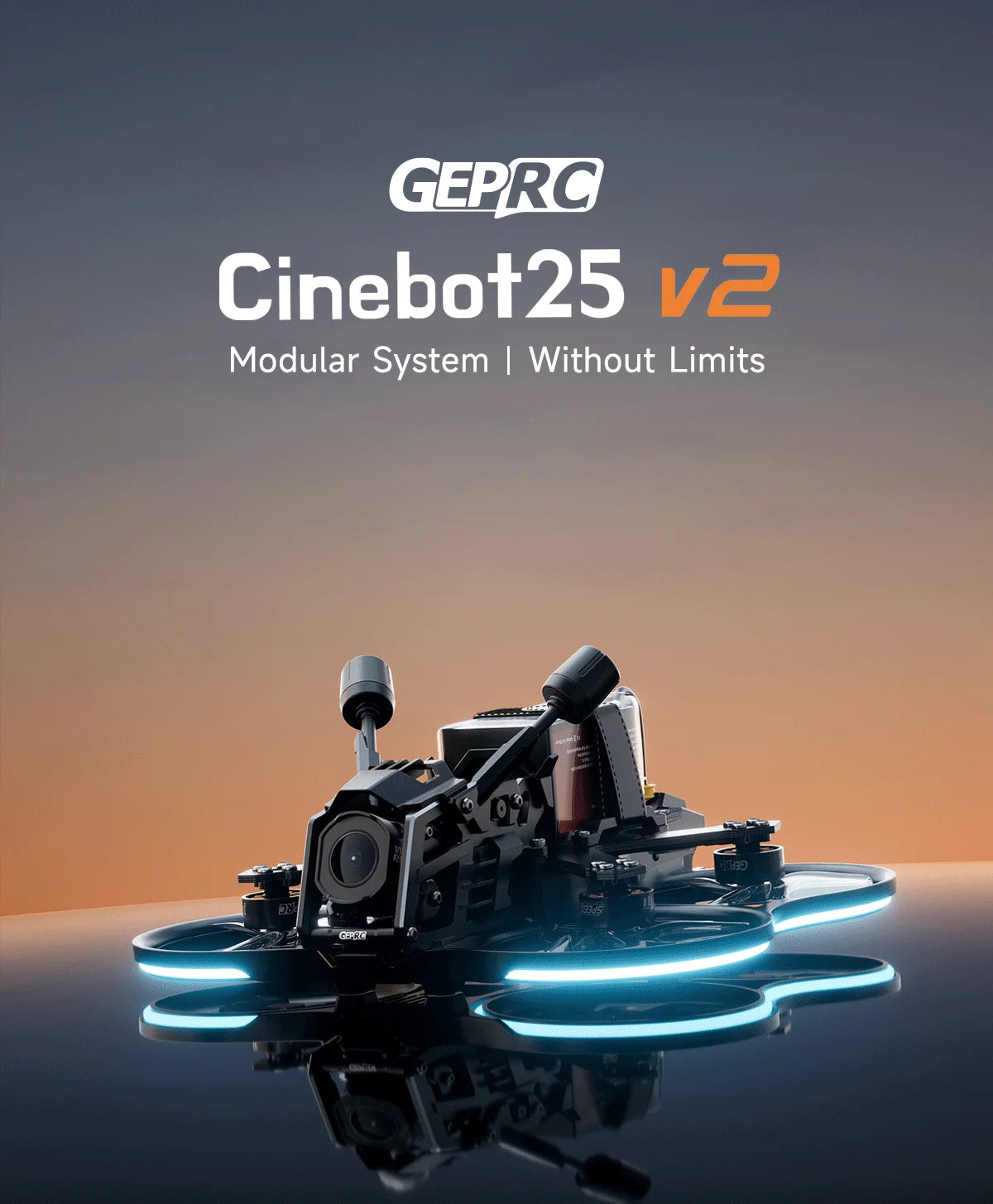 Cinebot25 V2 O4 Pro 2.5 Inch Cinewhoop Drone for Smooth 4K FPV Footage Tidesmit