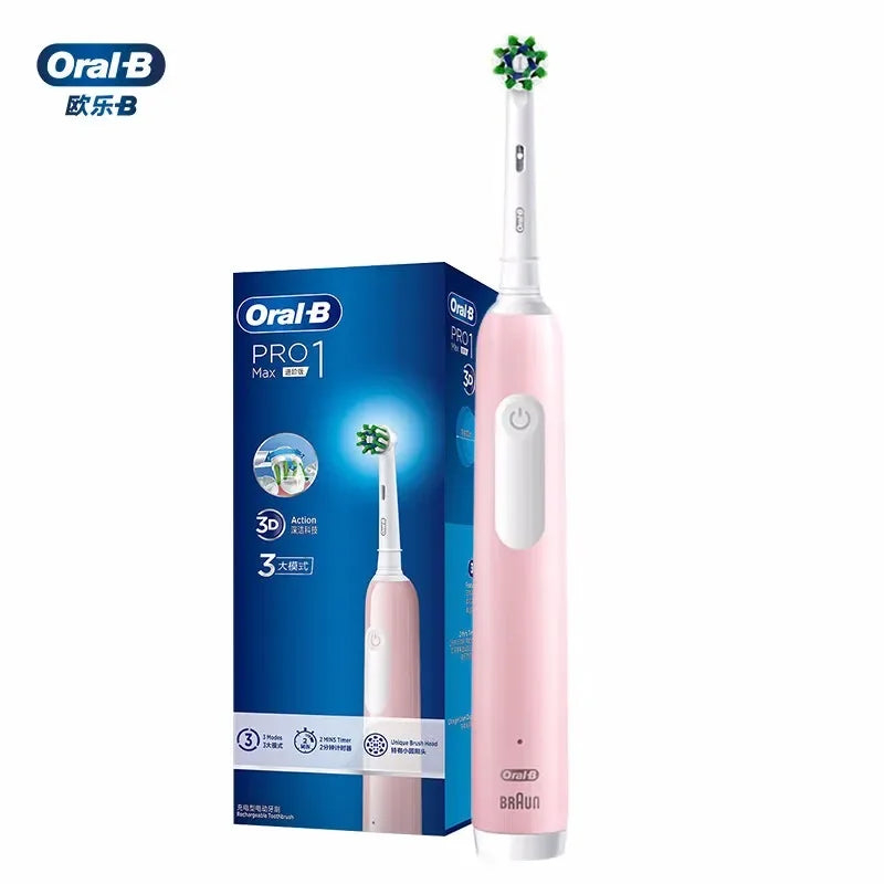 Oral B Sonic Electric Toothbrush Rechargeable 3D Rotating Tooth Brush 14 Days Long Battery Life 2Mins Smart Timer Pro600 Pro1Max
