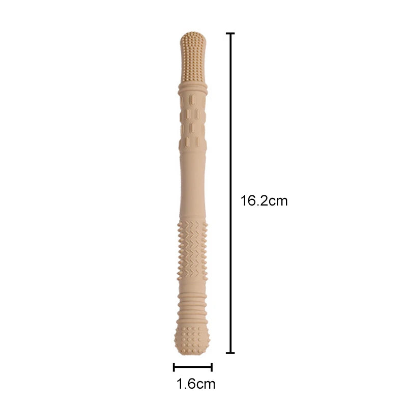 Children Baby Teether Chewing Glue Silicone Hollow Teething Tube Anti-eat Hand Molar Stick Newborn Toys Gift Accessories