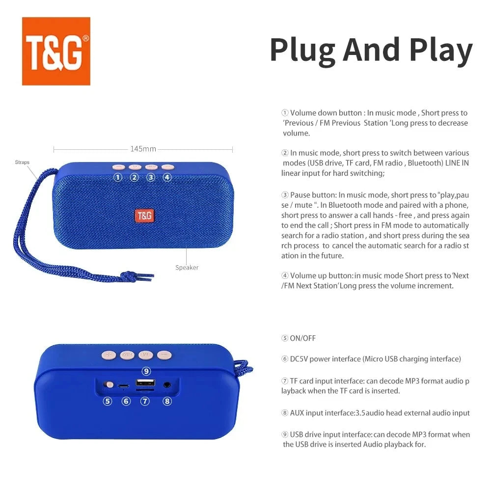 Mini Wireless Portable Bluetooth Speaker Radio FM Sound Box Music Small Caixa De Som USB Computer PC Blootooth Acoustics Baffle
