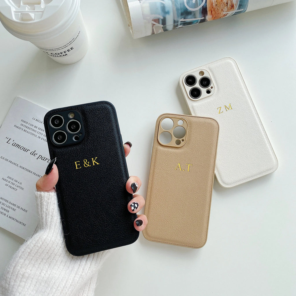 Personalised iPhone Case: Custom Initial Slim Fit Cover with Drop Protection Tidesmit