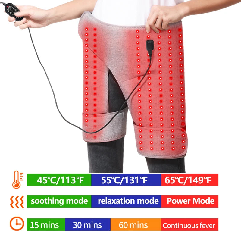 Red Light Hip Heating Pad for Sciatica Pain Relief | Tidesmit EU Relaxation Treatment Tidesmit