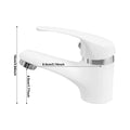 Modern Single-Handle Faucet Brass Deck Mounted 3/8'' Single Hole Sink Mixer Tap Ceramic Valve Core Honeycomb Aerator