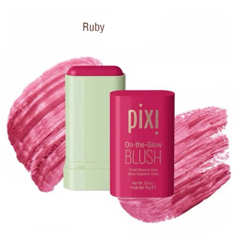 Tidesmit PIXI 3in1 waterproof blush stick texture close-up matte cream contour for Korean makeup looks