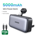 Tidesmit 5000mAh Portable Power Bank with USB-C PD Fast Charging With C Male Port Tidesmit