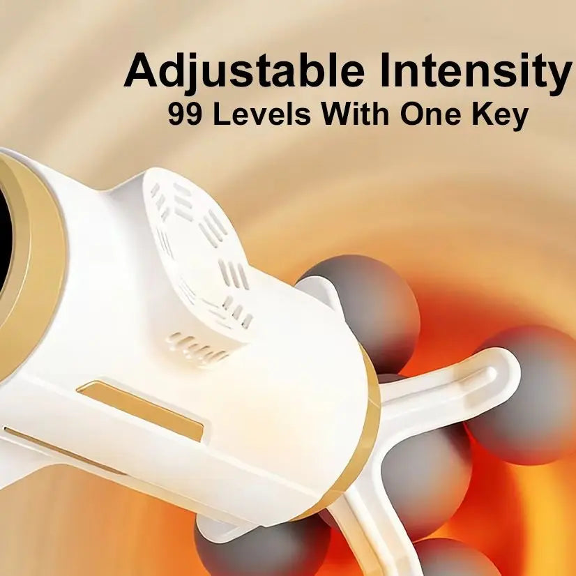 Muscle Massage Gun - 99-Level Deep Tissue Recovery - White Set Fascia Gun Tidesmit