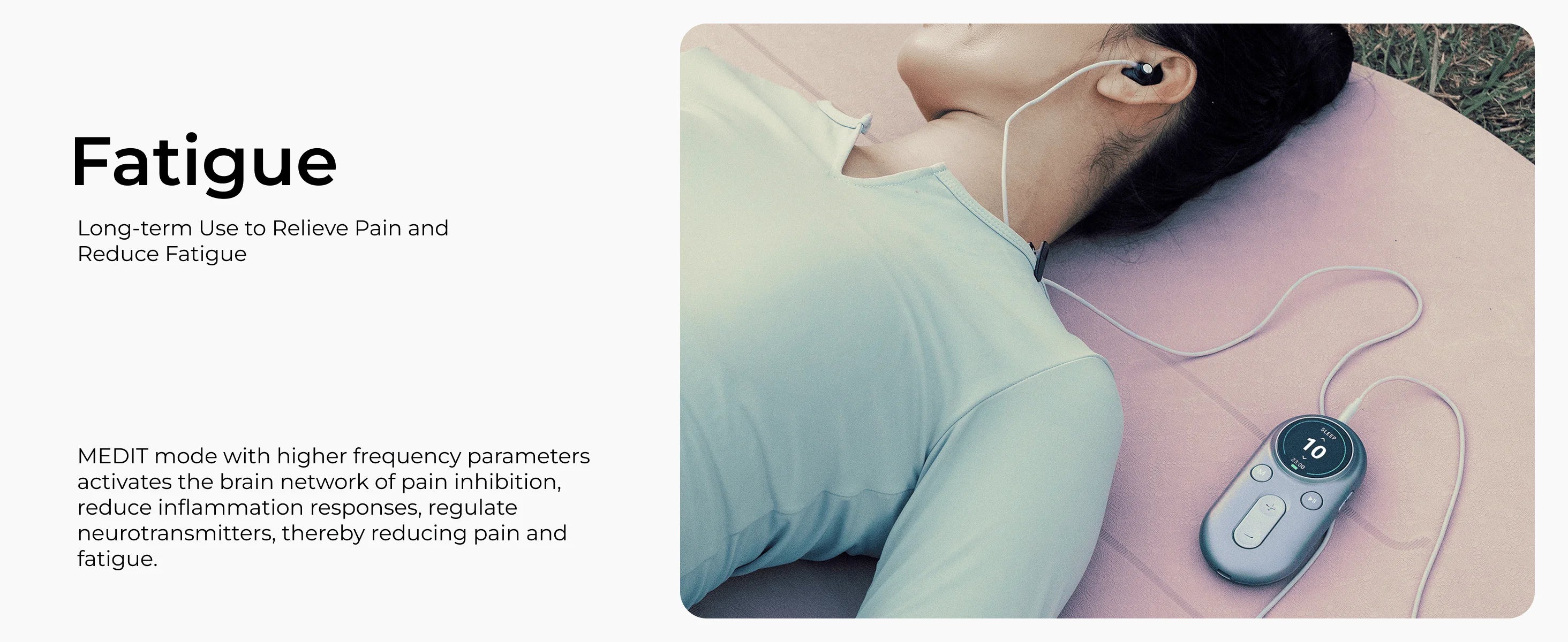 Vagus Nerve Stimulator for Sleep and Headache Relief - Tidesmit Back Massage Instrument Tidesmit