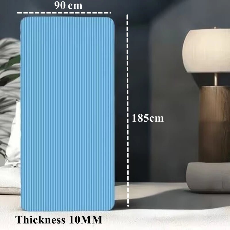 200/185×80/90cmYoga Mat Travel Fitness Exercise 10mm Thicknesses for Yoga Pilates Floor Workouts Thicken Widen Moisture-proof