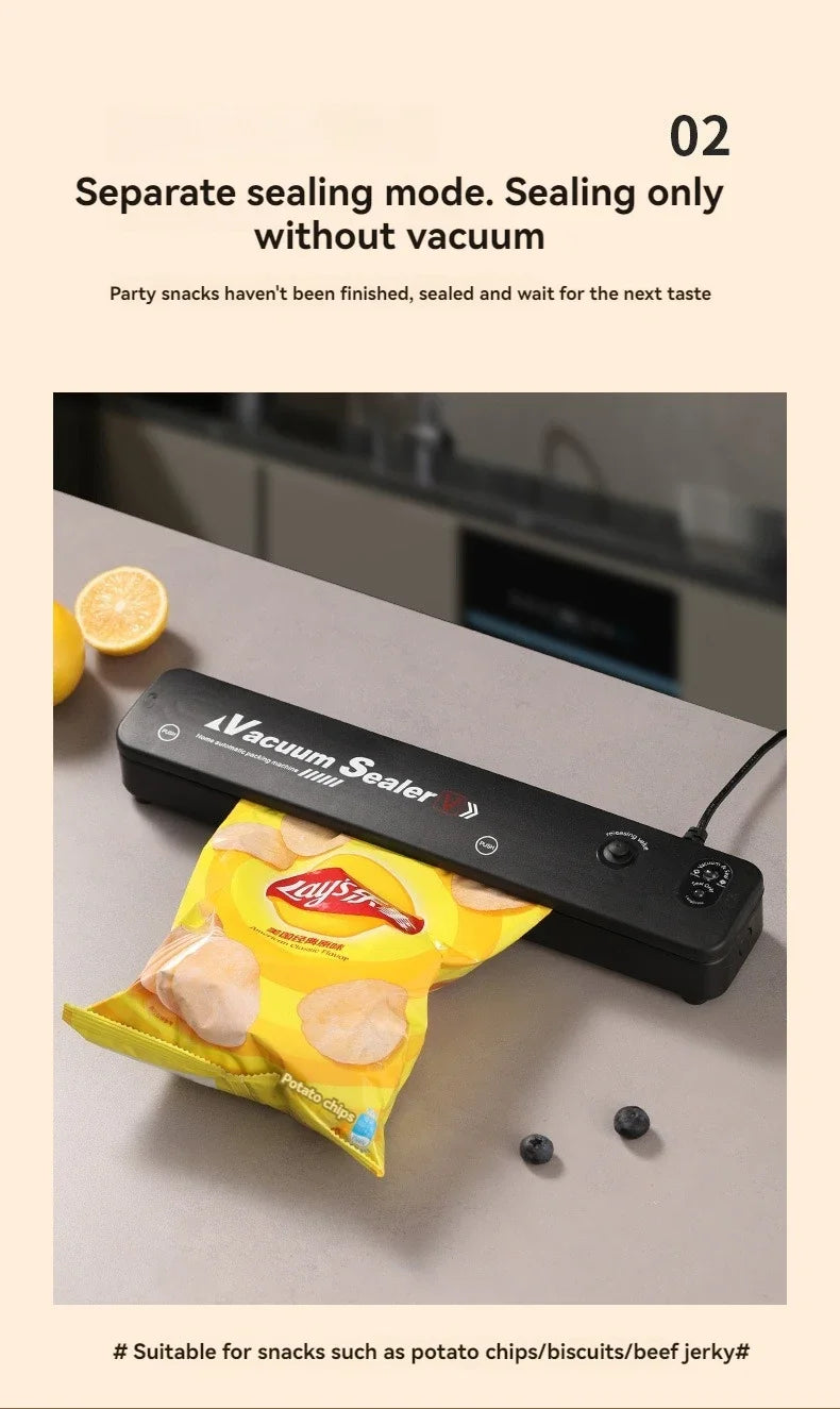 Food Sealing Portable Home Vacuum Kitchen Helper 220V Automatic Packaging Machine Food Vacuum Sealing Machine