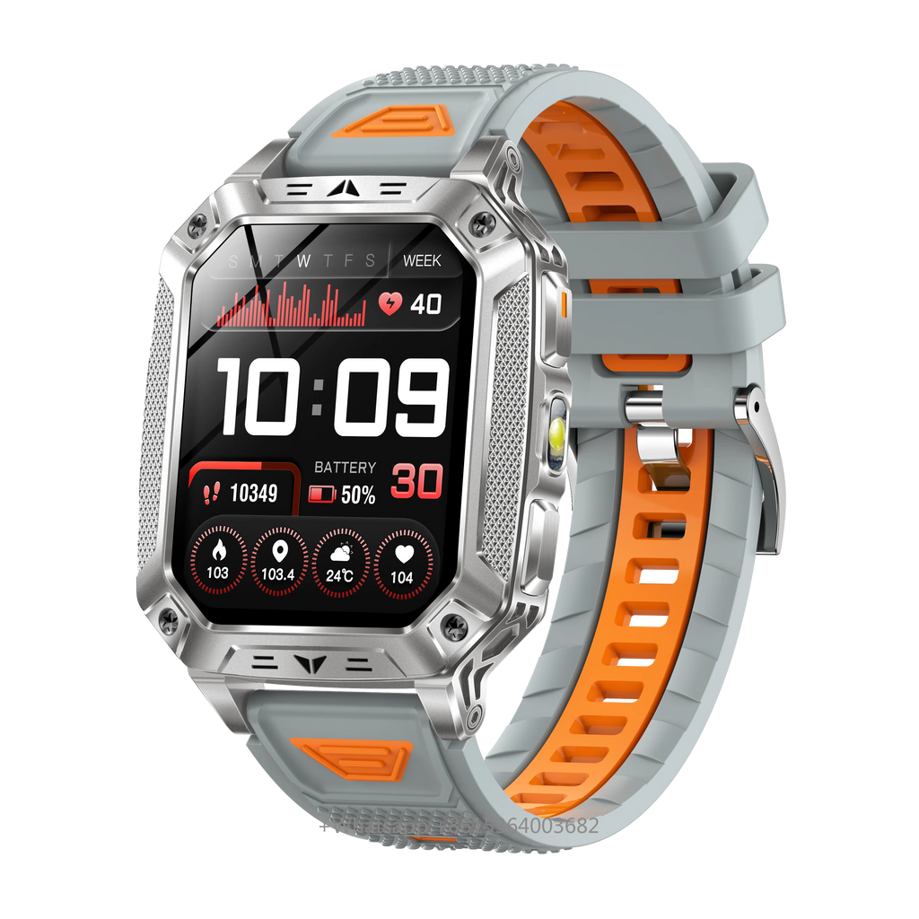 YLL-AK86 Outdoor Sport for Smart Watch Fitness Tracker Sleep Tracker IP67 AMOLED Screen Heart Rate Monitor Magnetic Charging