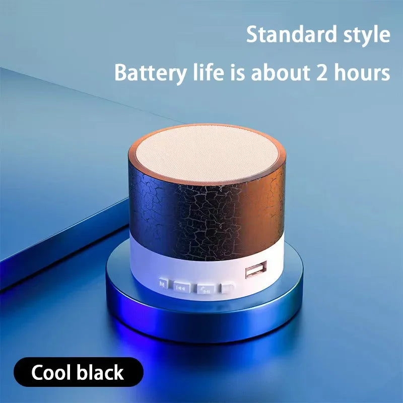 Lenovo A10 Mini Portable Speaker Bluetooth Wireless Audio Dazzling Crack LED Light Subwoofer Support TF Card USB For PC/Mobile