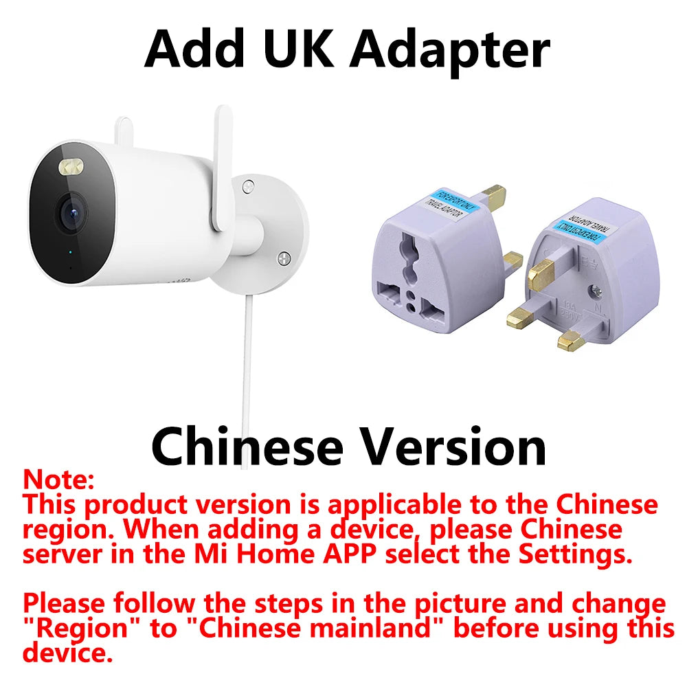 Xiaomi Outdoor Camera AW300 IP66 2K IP66 Full Color Night Vision Home Camera Video Surveillance IP Cam Detection Security Camera