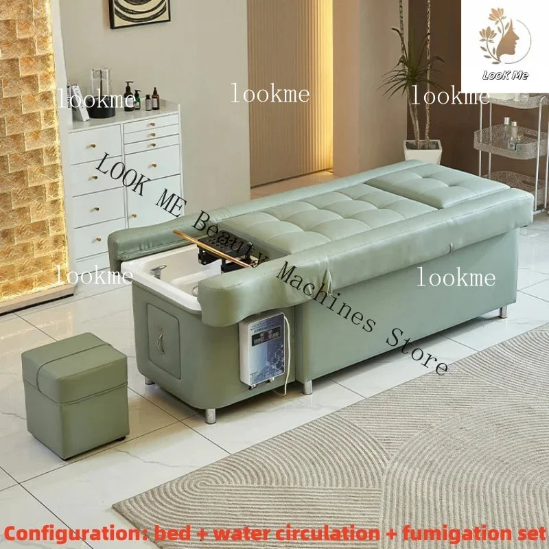 Electric Salon Massage Bed and Shampoo Chair – Ergonomic Spa Unit Massage Chairs Style 6 Tidesmit