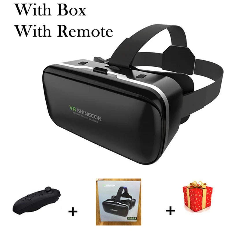 VR Headset for Smartphone - Immersive 3D Glasses for Mobile Media No Headphone And A Tidesmit