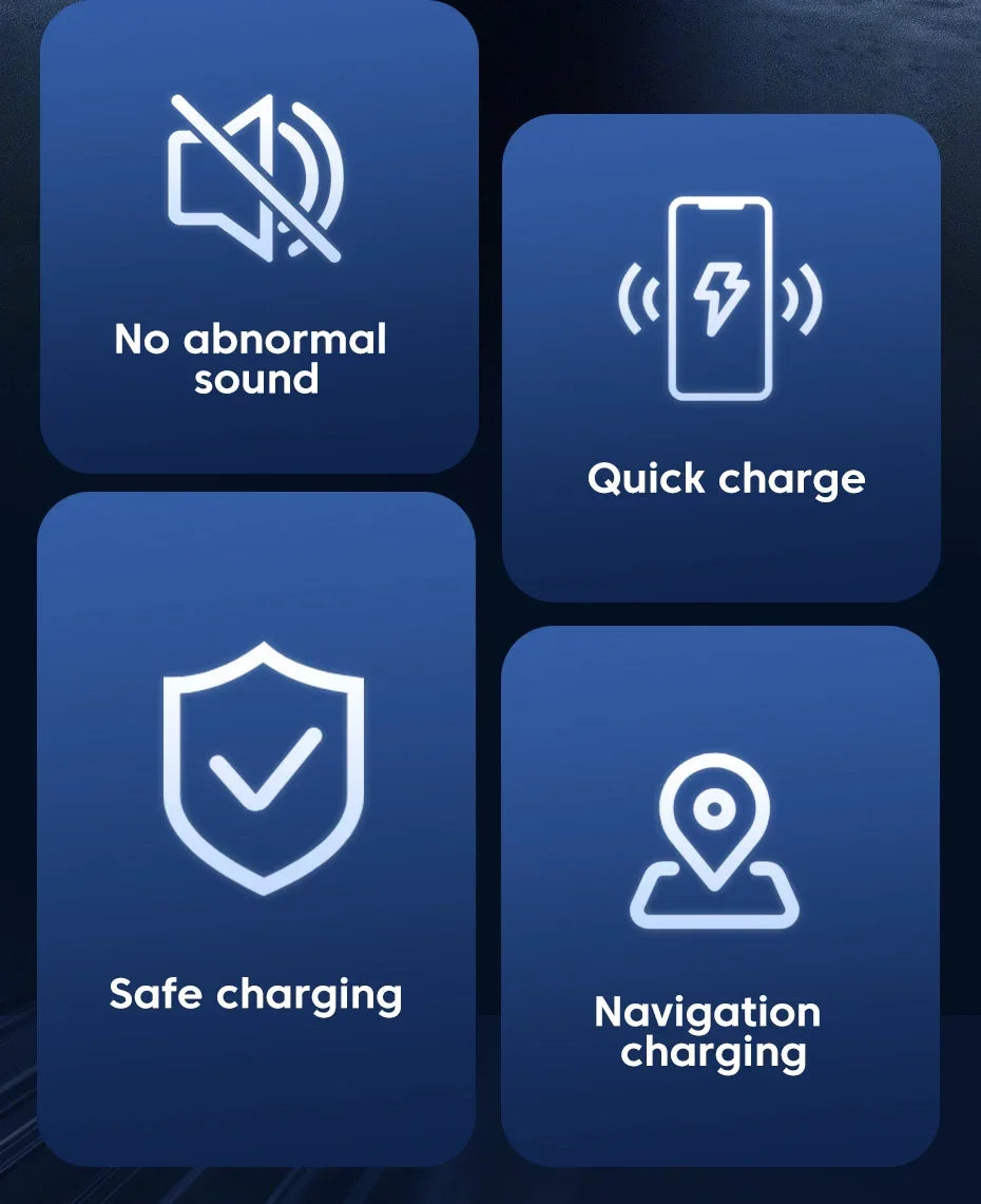 Car Air Outlet Phone Wireless Charger Air Vent GPS Holder For iPhone 16 15 14 13 12 Pro Max Samsung Xiaomi Fast Charging Station