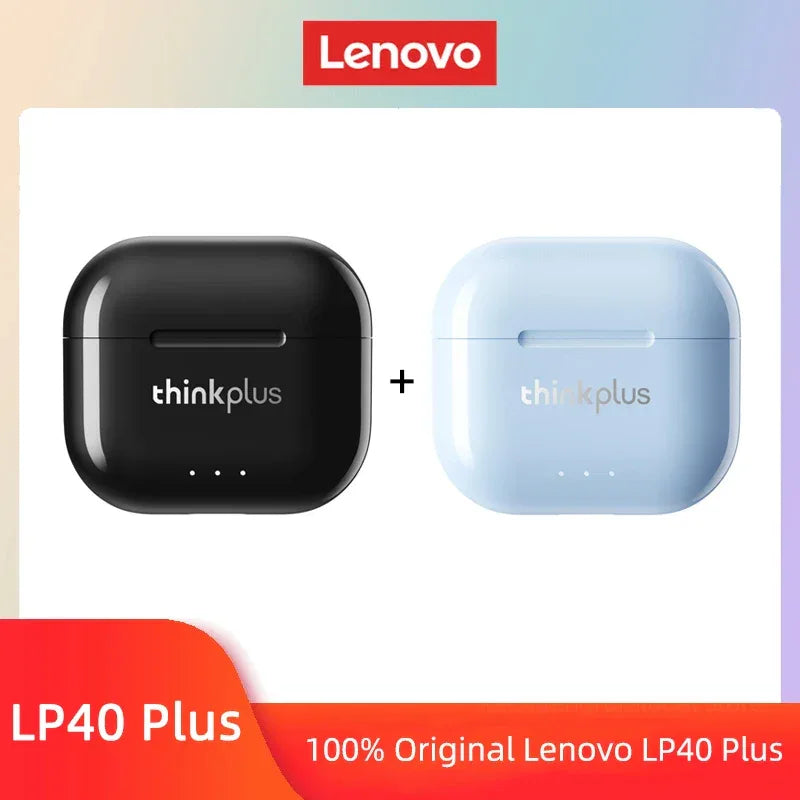 Lenovo LP40 II TWS Wireless Bluetooth Earphones by Tidesmit Black Blue Tidesmit