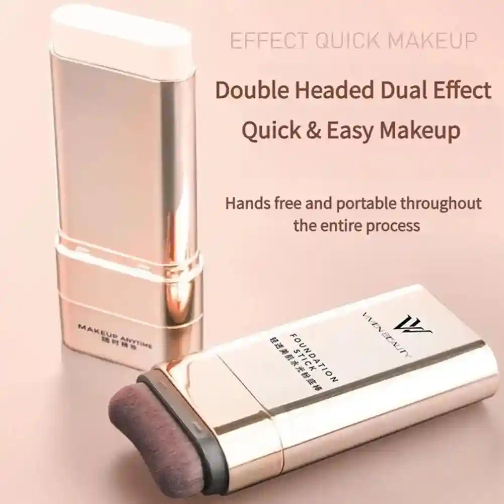 Tidesmit double headed foundation stick and concealer for full coverage oil control makeup texture close-up