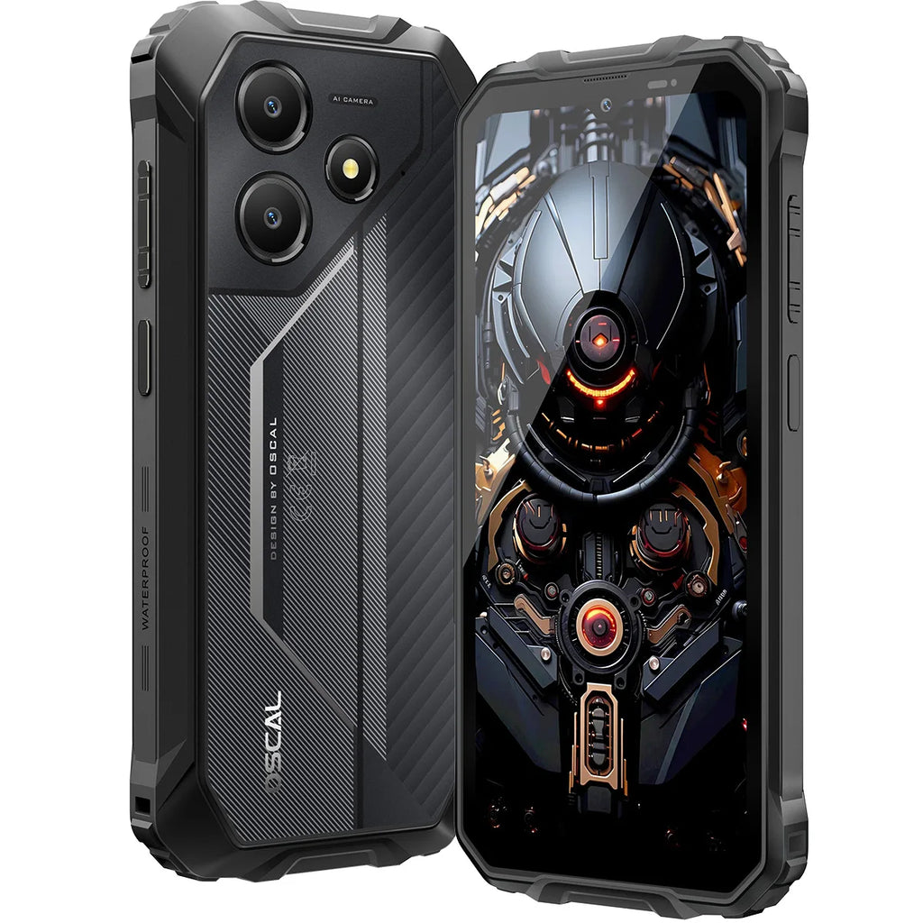 Blackview OSCAL Marine 2 Rugged Smartphone AI, 6.56'' HD+ Display, Unisoc T615,  8GB+128GB, 11000mAh, Android 15 Phone NFC
