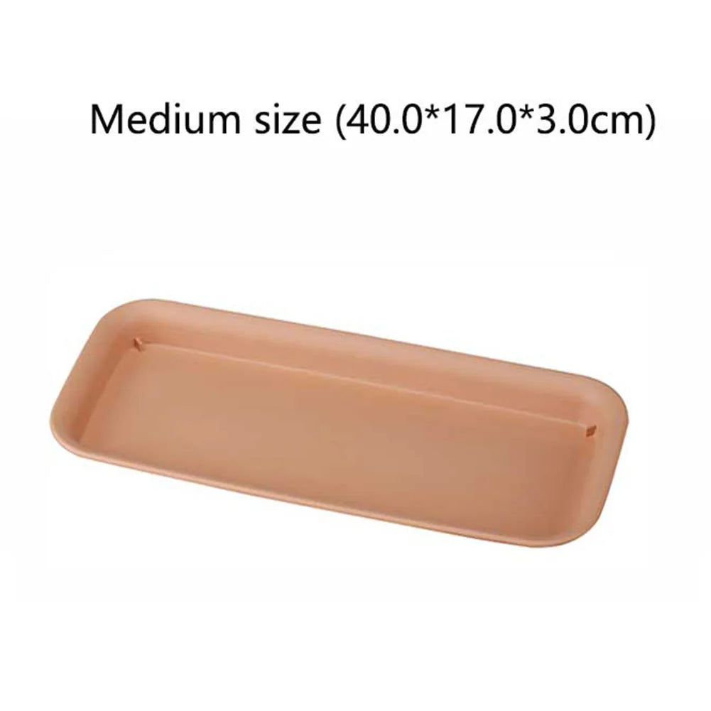 Water Tray Floor Flower Pot Tray 57.5*22.5*3.5cm Plastic Flower Pot Outdoor Garden Supplies Plant Rectangular Pot