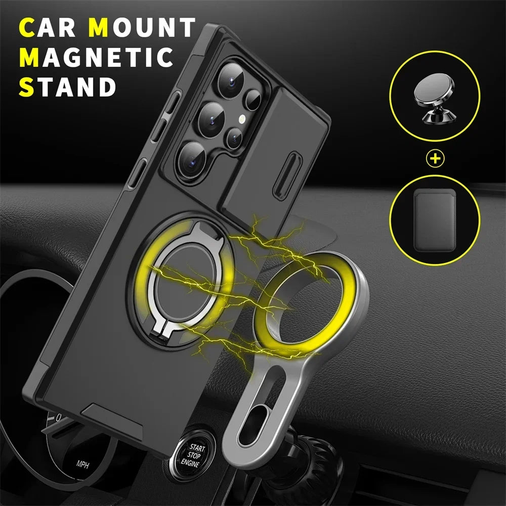 Samsung Galaxy S25 Magnetic Case with Camera Cover - Slim Fit Protection Tidesmit