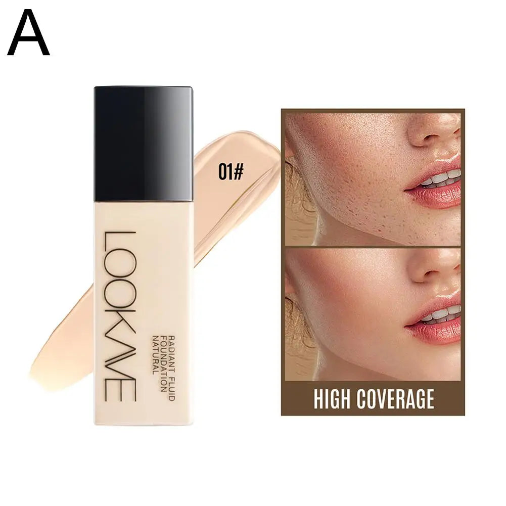 Tidesmit long lasting matte liquid foundation for full coverage face makeup showing smooth cream texture